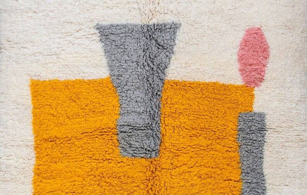 Ręcznie tkany dywan 100x200 cm, wełna, multikolor, Maroko - 208729