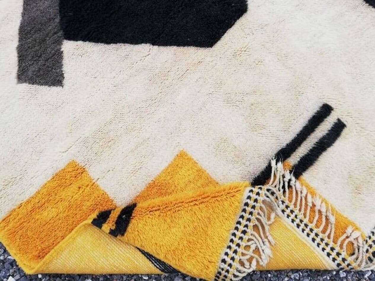 Ręcznie tkany dywan 200x300 cm, wełna, multikolor, Maroko - 208691