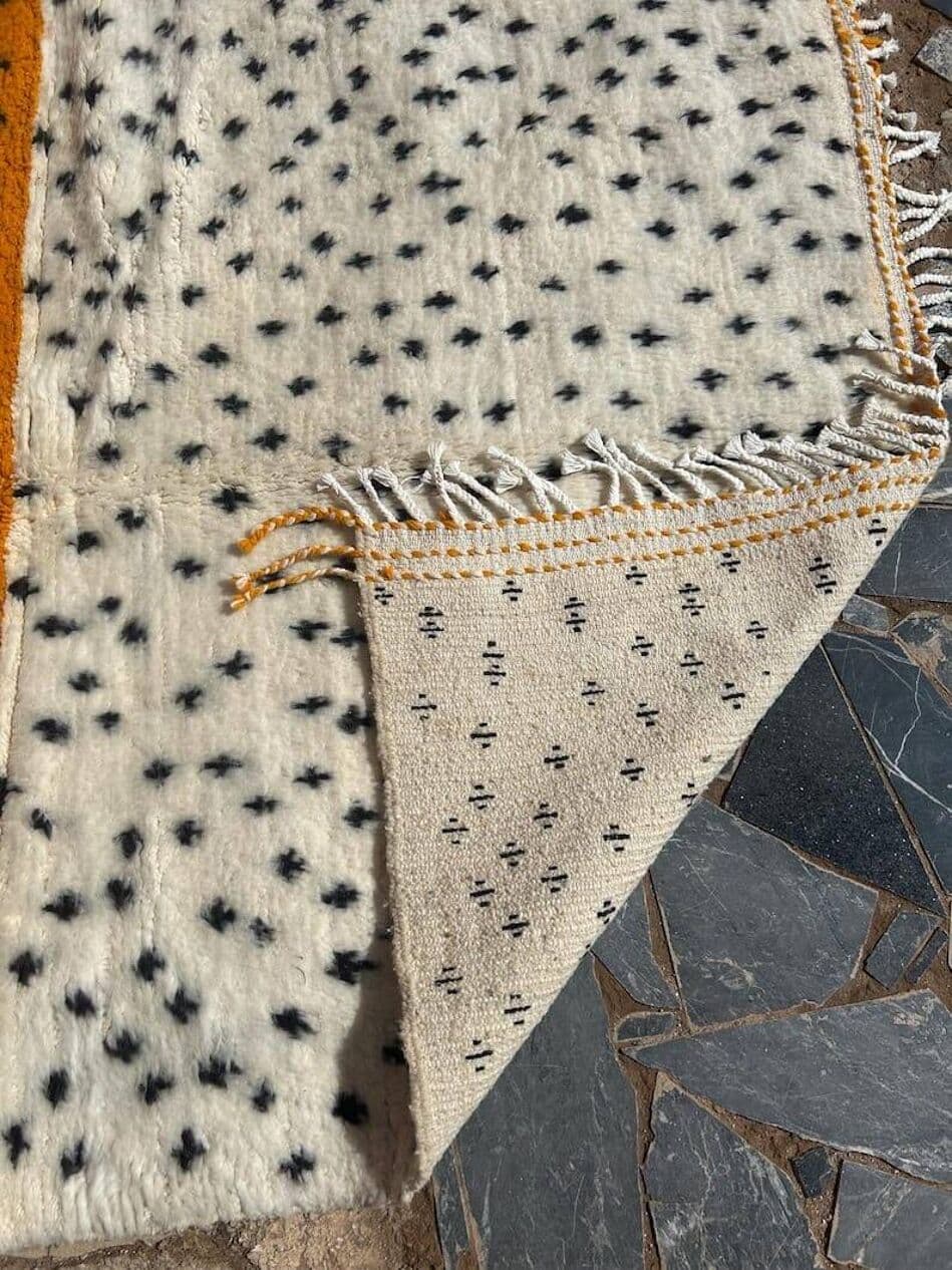 Ręcznie tkany dywan 100x200 cm, wełna, multikolor, Maroko - 208677