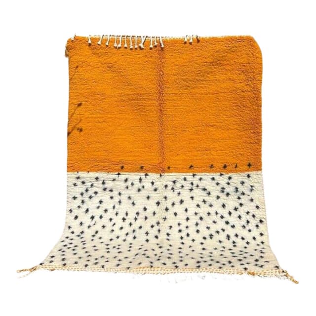 Ręcznie tkany dywan 100x200 cm, wełna, multikolor, Maroko - WYMIARY