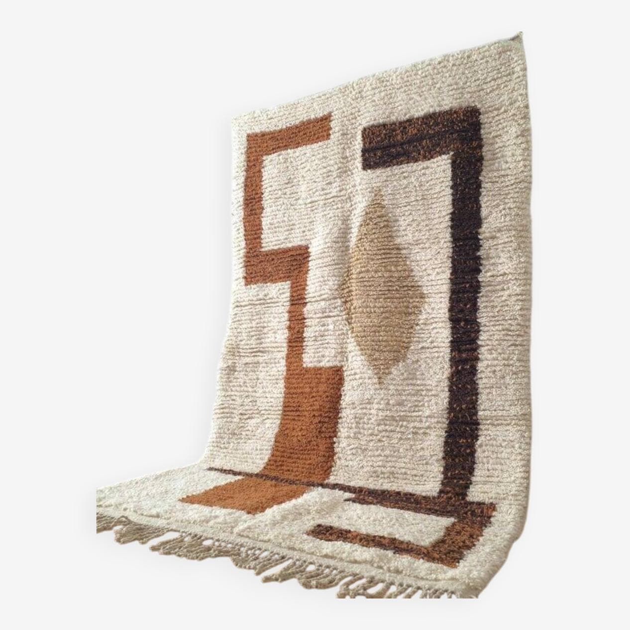 Ręcznie tkany dywan 150x250 cm, wełna, wielokolorowy, Maroko - 208636