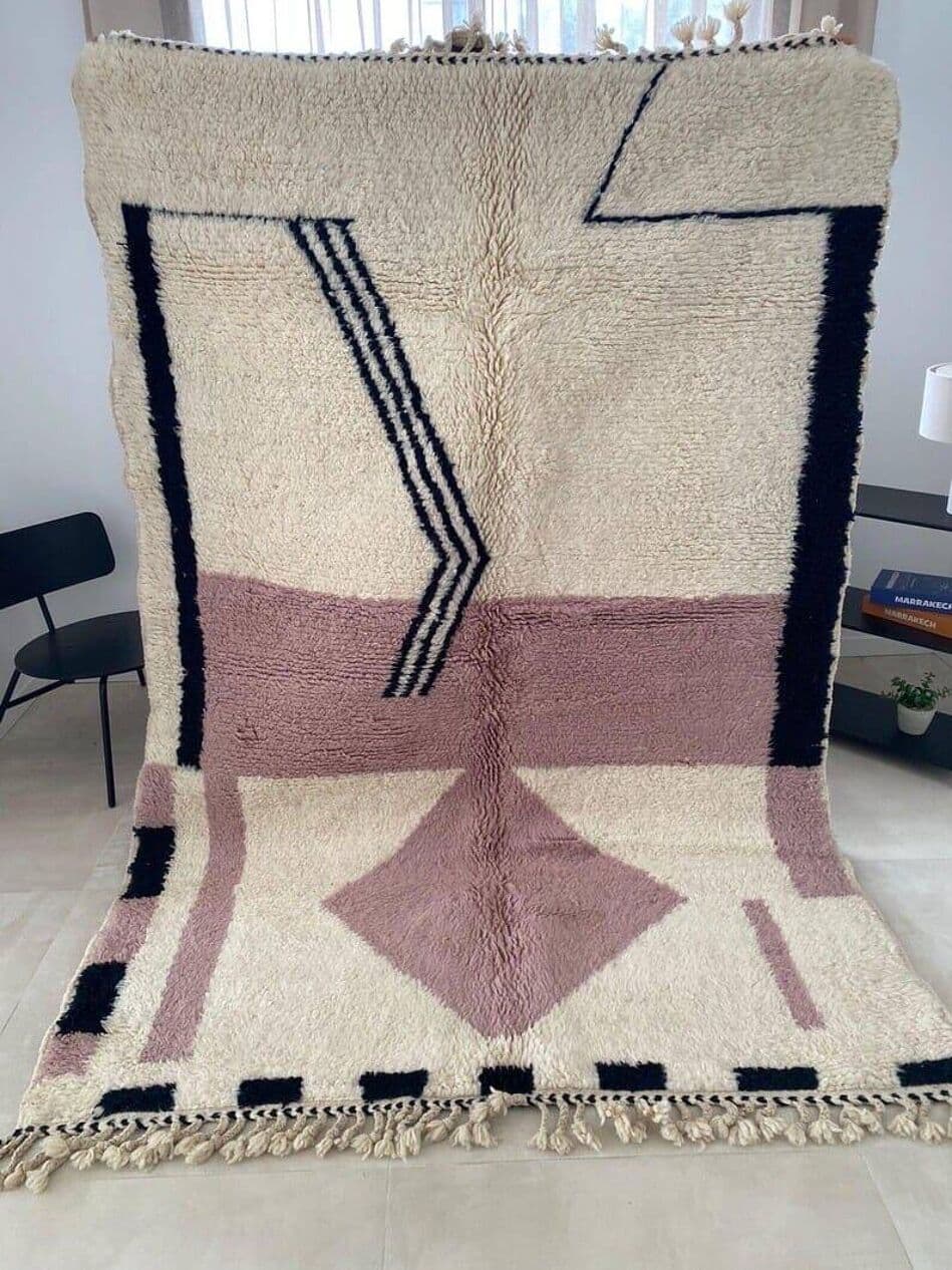 Ręcznie tkany dywan 200x300 cm, wełna, multikolor, Maroko - 208597