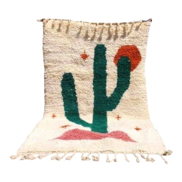 Ręcznie tkany dywan 200x300 cm, wełna, wielokolorowy, Maroko - WYMIARY