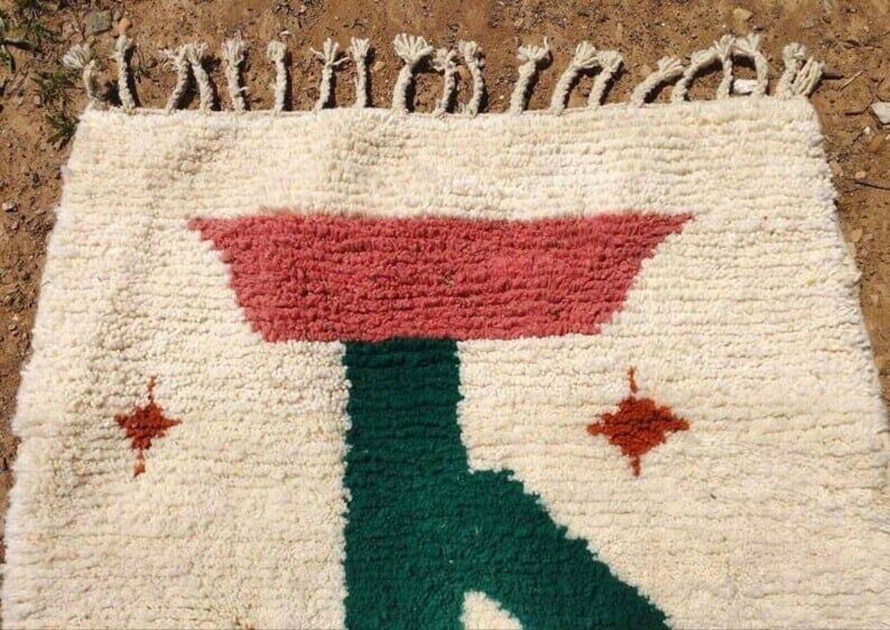 Ręcznie tkany dywan 200x300 cm, wełna, wielokolorowy, Maroko - 209191