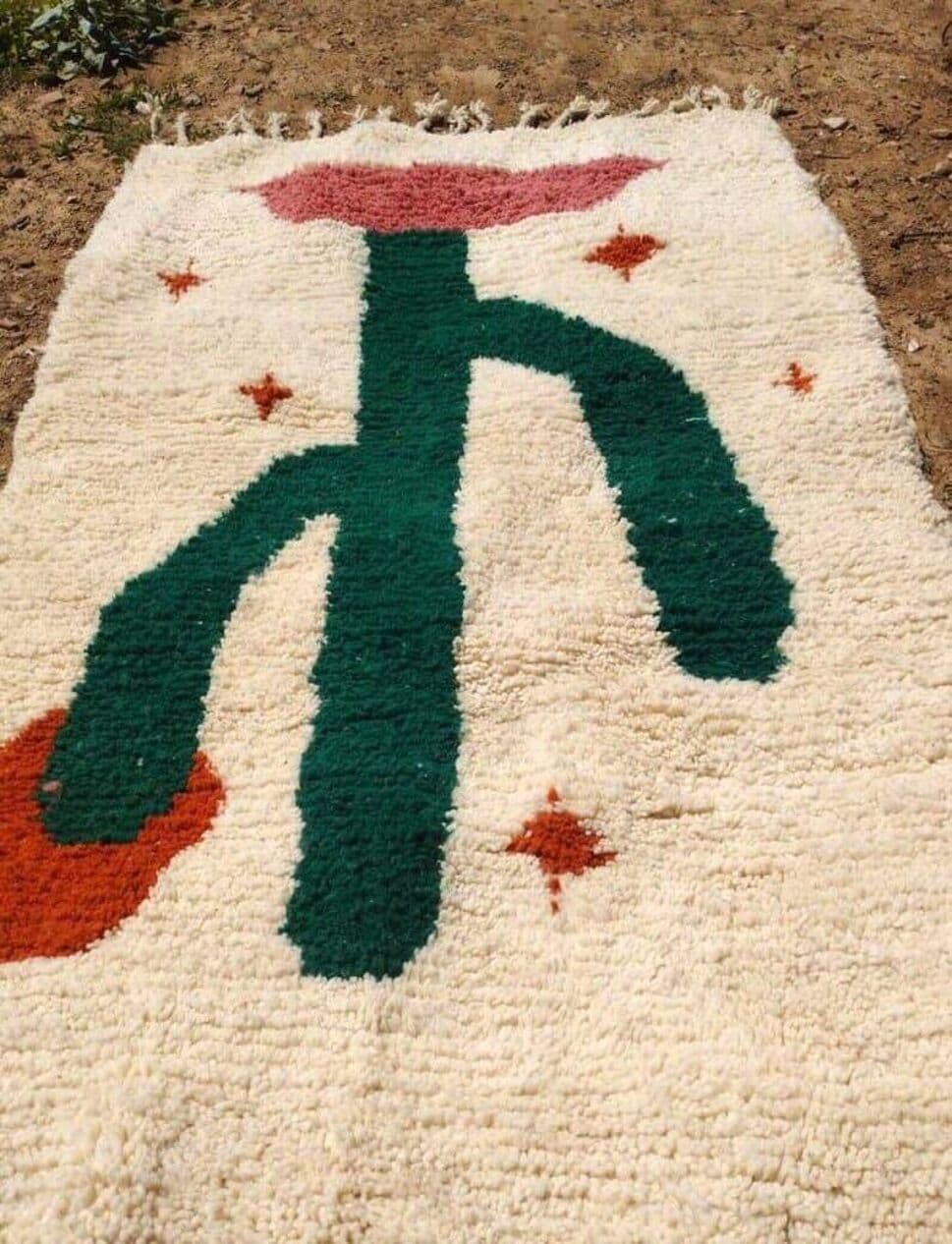 Ręcznie tkany dywan 200x300 cm, wełna, wielokolorowy, Maroko - 209188