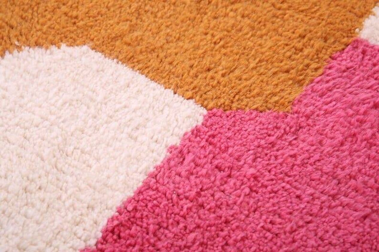 Ręcznie tkany dywan 160x250 cm, wełna, wielokolorowy, Maroko - 209563