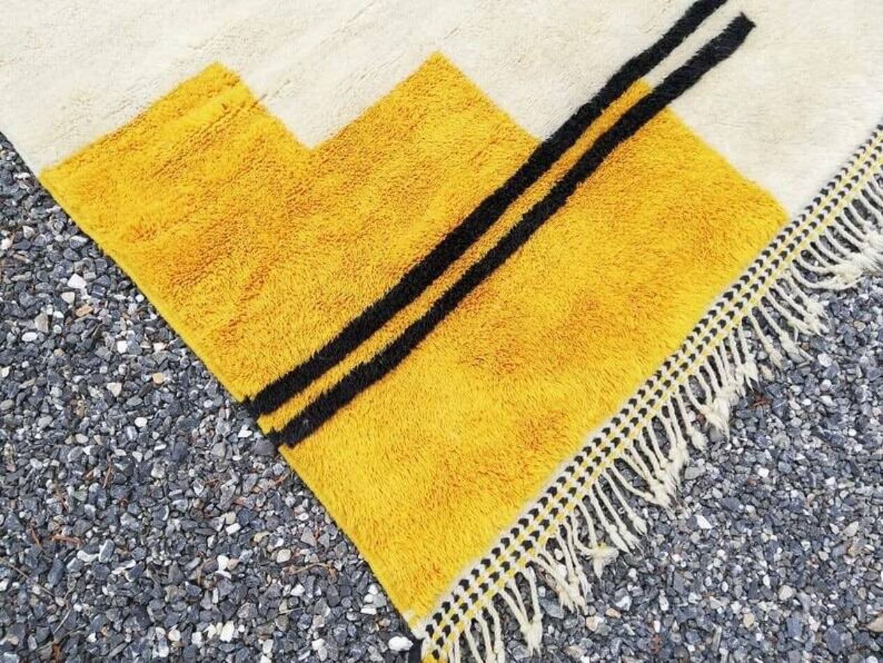 Ręcznie tkany dywan 100x200 cm, wełna, multikolor, Maroko - 209531