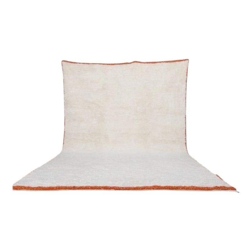 Ręcznie tkany dywan 150x250 cm, wełna, biały, Maroko