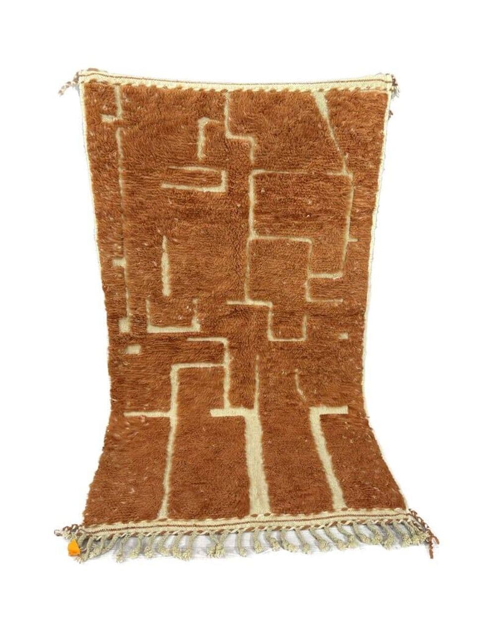 Ręcznie tkany dywan 100x200 cm, wełna, multikolor, Maroko - 209484