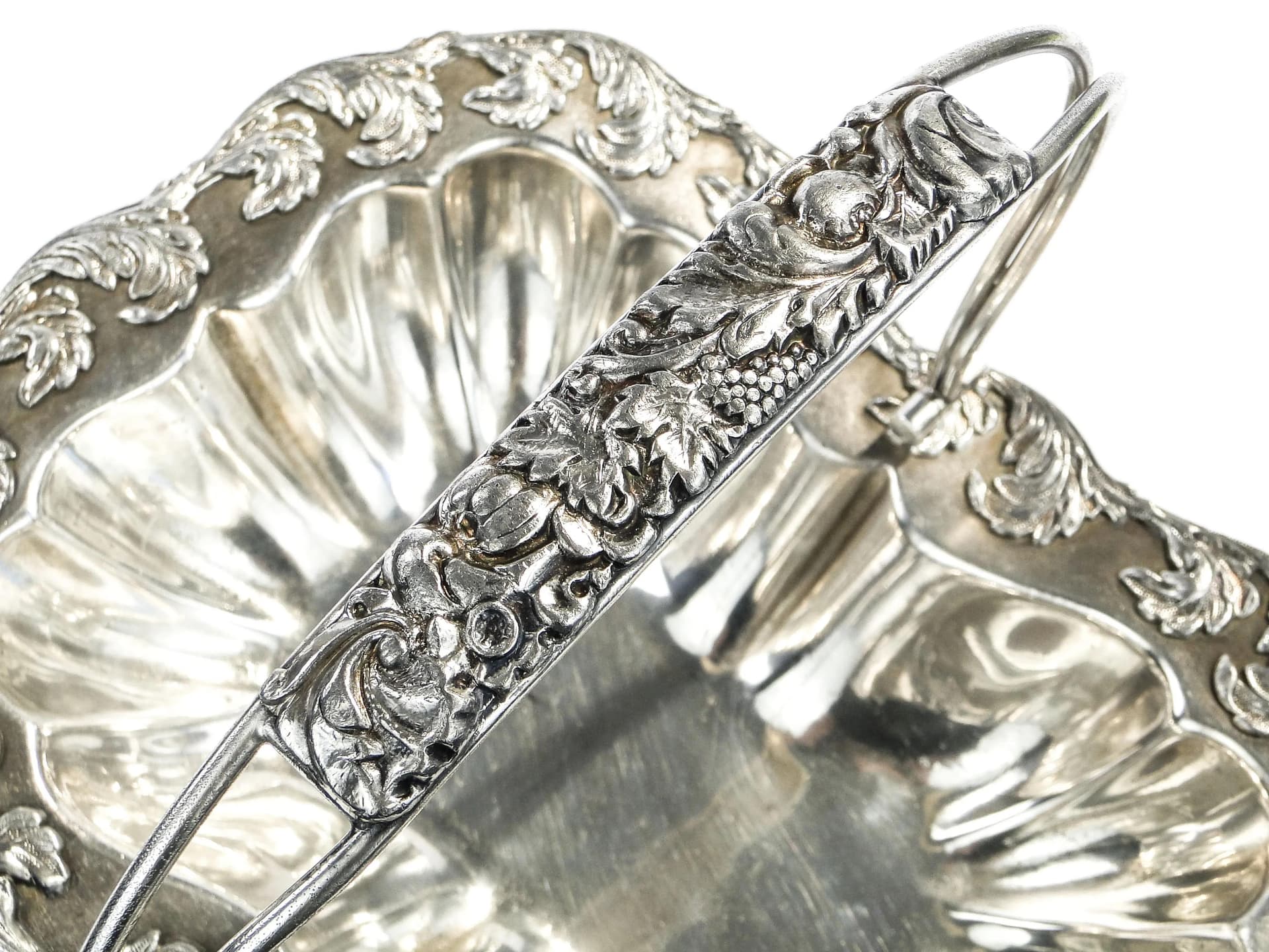 Fruit basket, Rococo Revival, silver-plated copper, Fraget, Poland, 19th c. - 15124