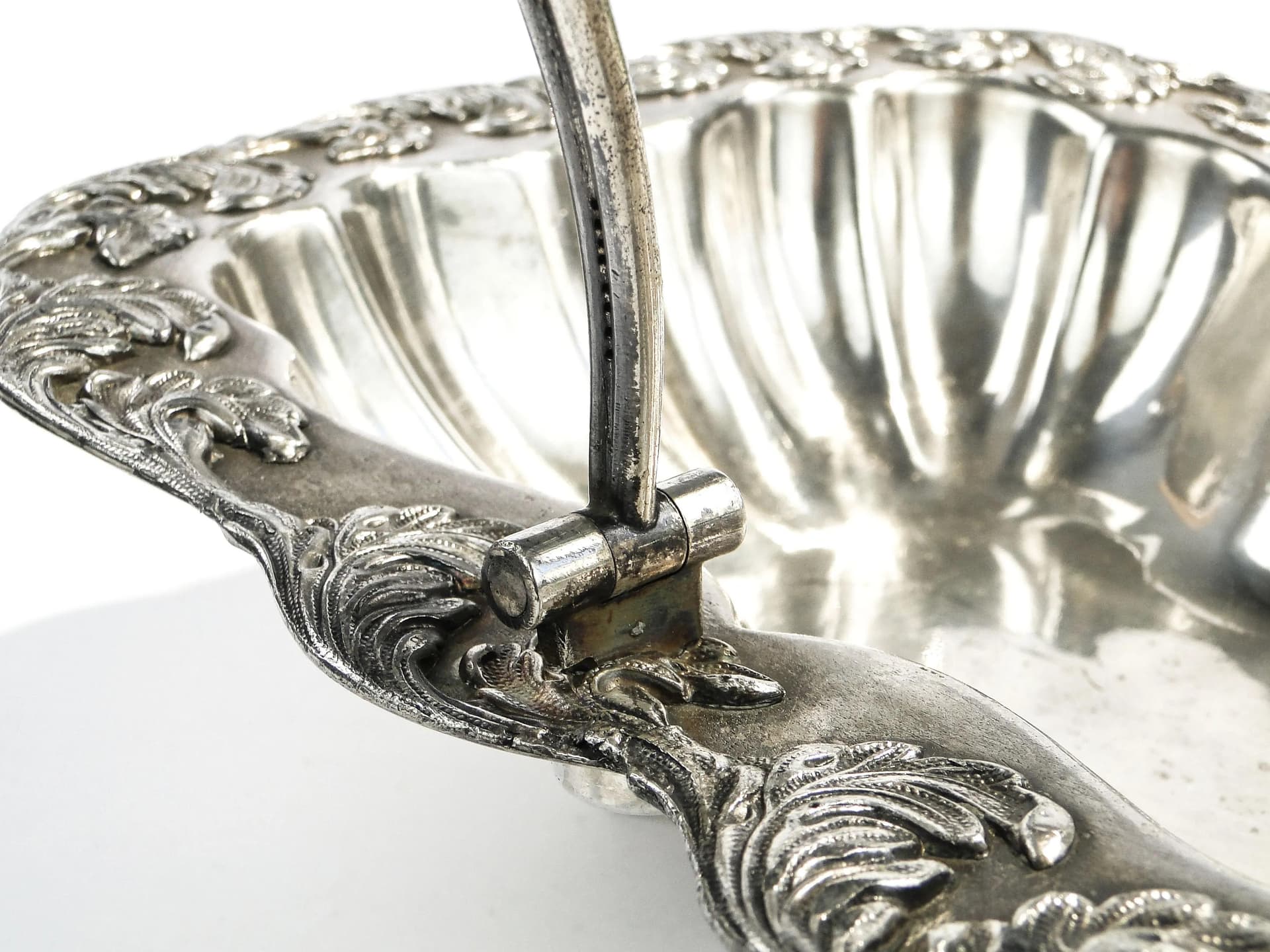 Fruit basket, Rococo Revival, silver-plated copper, Fraget, Poland, 19th c. - 15125