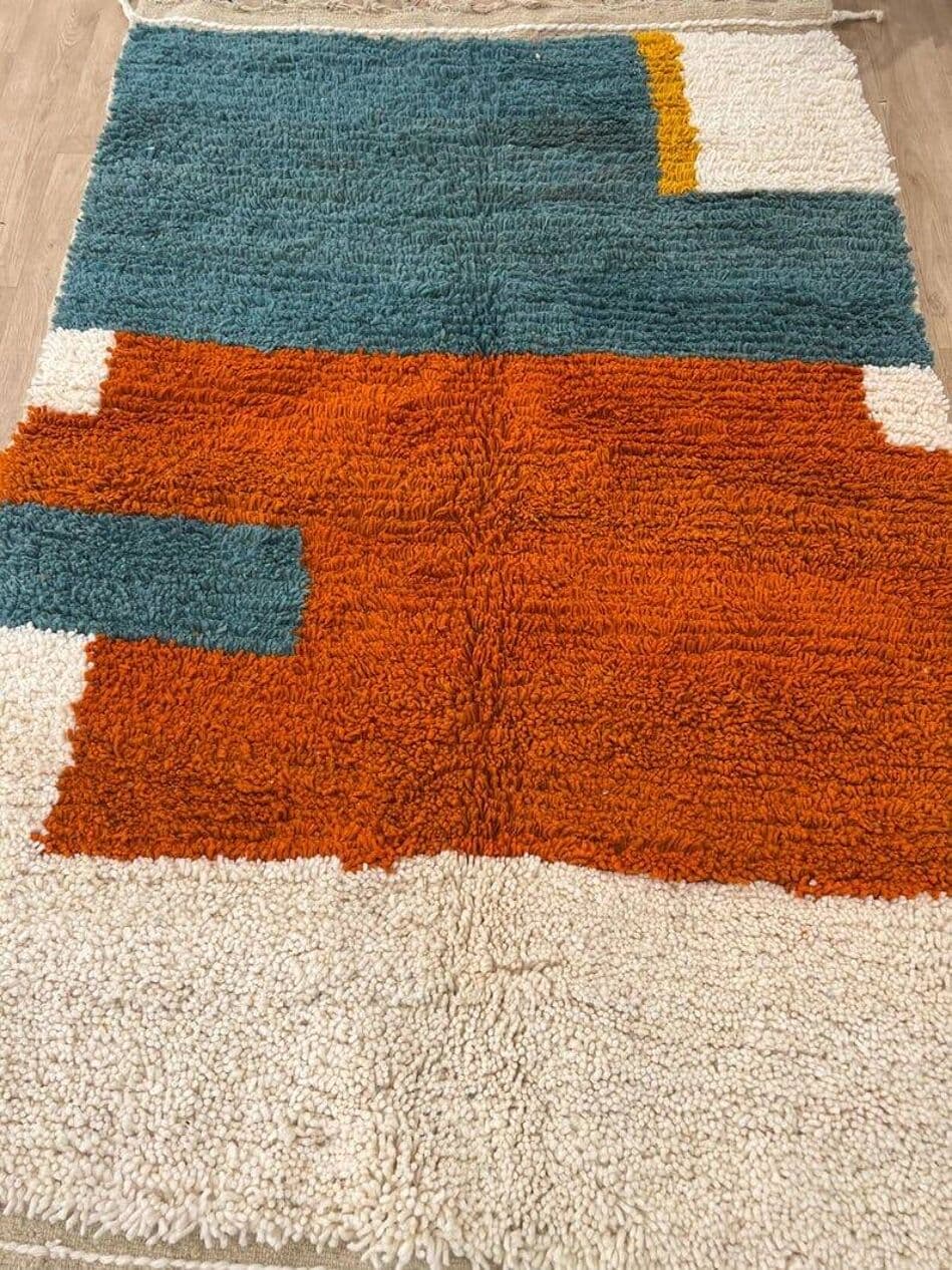 Ręcznie tkany dywan 150x250 cm, wełna, multikolor, Maroko - 209434