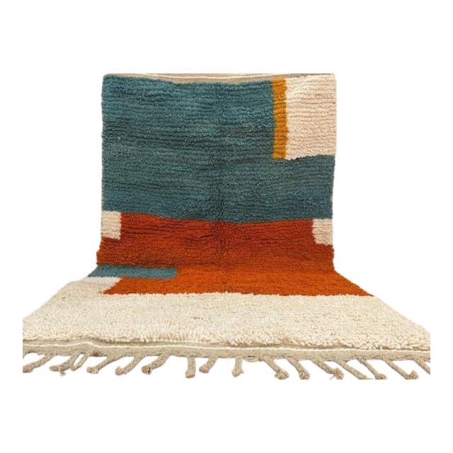 Ręcznie tkany dywan 150x250 cm, wełna, multikolor, Maroko - WYMIARY