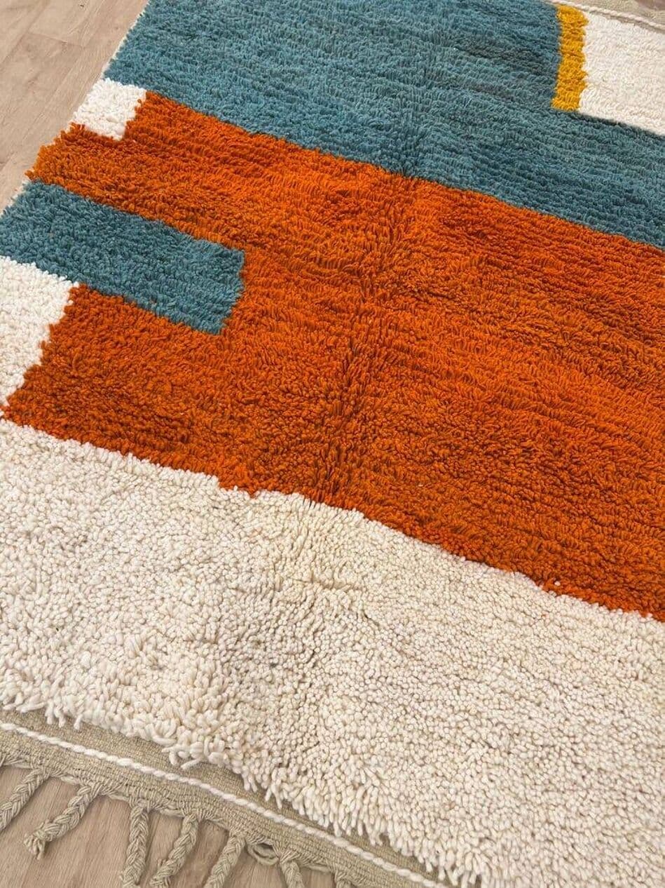 Ręcznie tkany dywan 200x300 cm, wełna, multikolor, Maroko - 209428