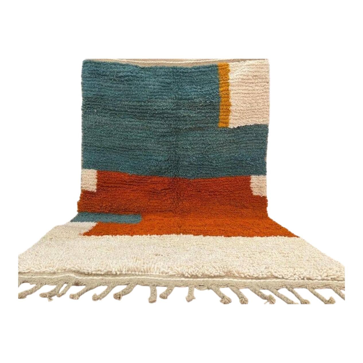 Ręcznie tkany dywan 200x300 cm, wełna, multikolor, Maroko