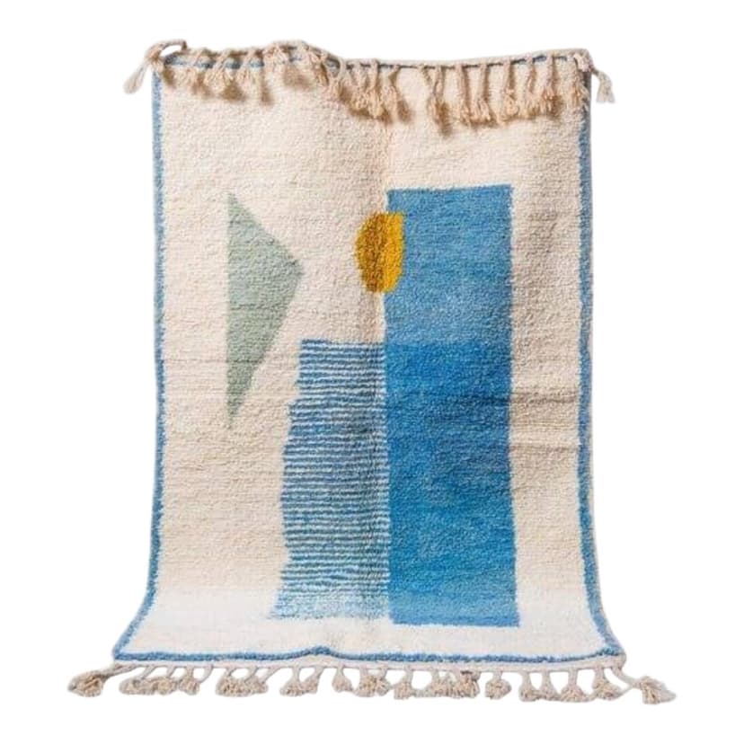 Ręcznie tkany dywan 200x300 cm, wełna, multikolor, Maroko