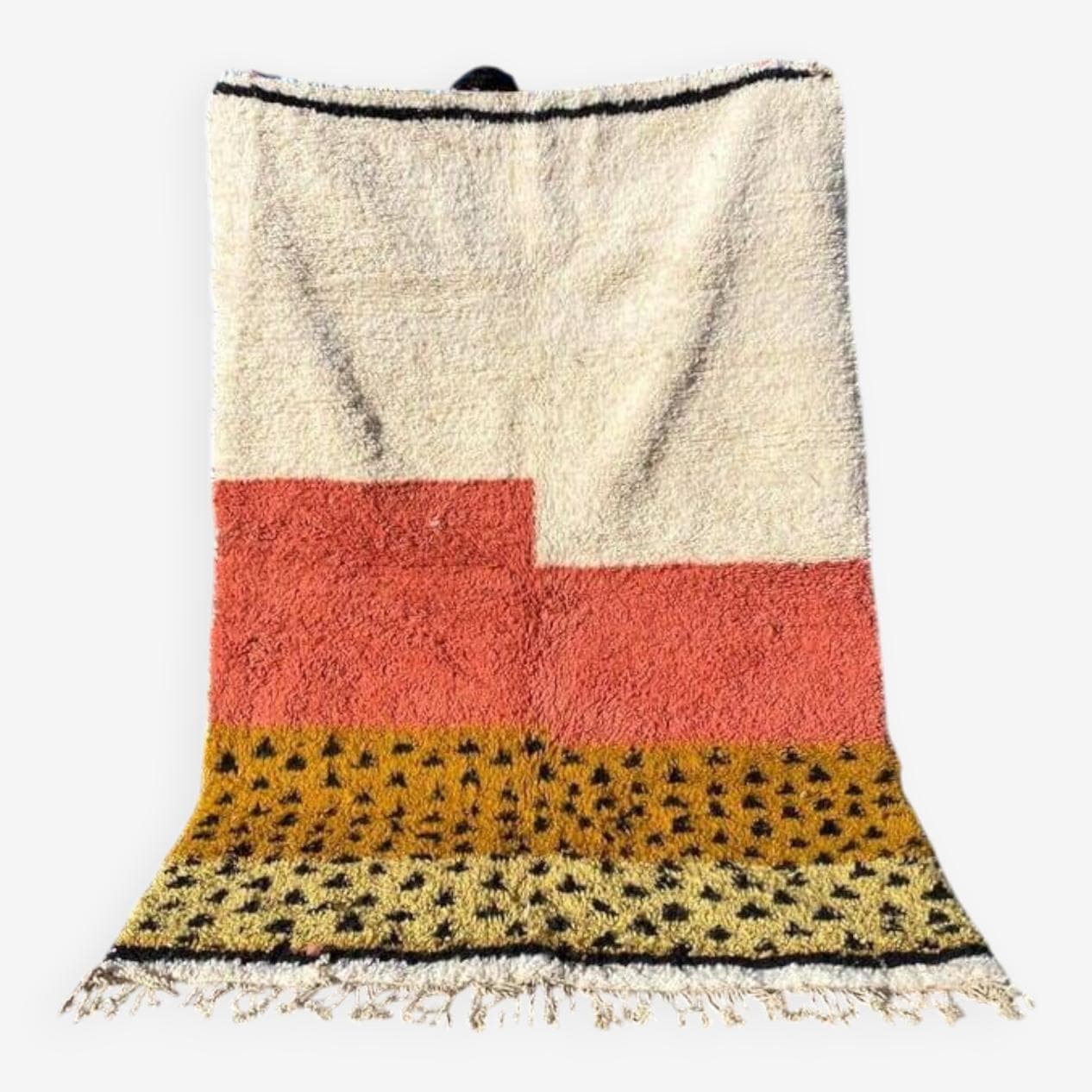 Ręcznie tkany dywan 150x250 cm, wełna, multikolor, Maroko - 209344