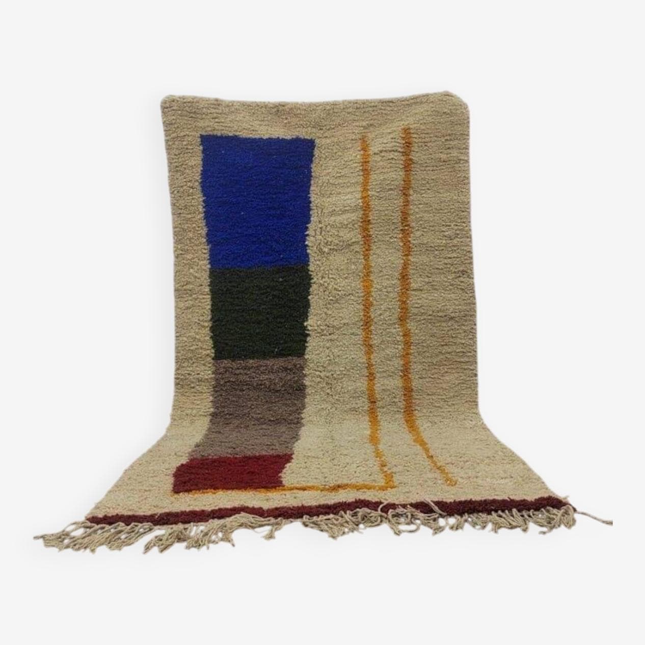 Ręcznie tkany dywan 200x300 cm, wełna, multikolor, Maroko - 209330