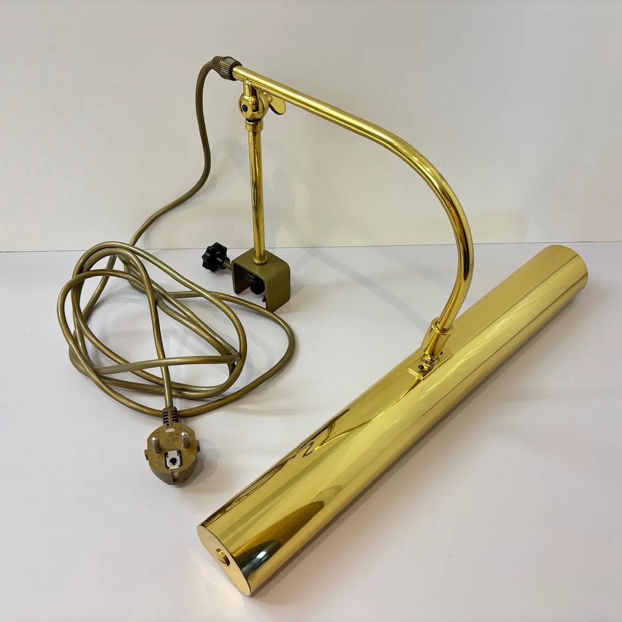 Kinkiet N-Licht, złoty, mosiądz, Niemcy, lata 70. - 15322