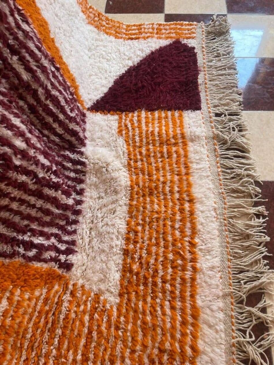 Ręcznie tkany dywan 150x250 cm, wełna, multikolor, Maroko - 209599