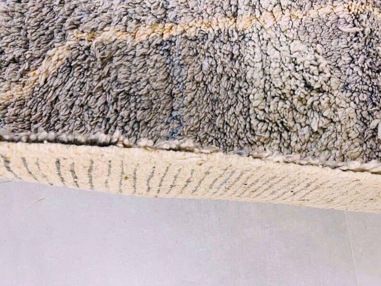 Ręcznie tkany dywan 150x250 cm, wełna, szary, beżowy, Maroko - 210035