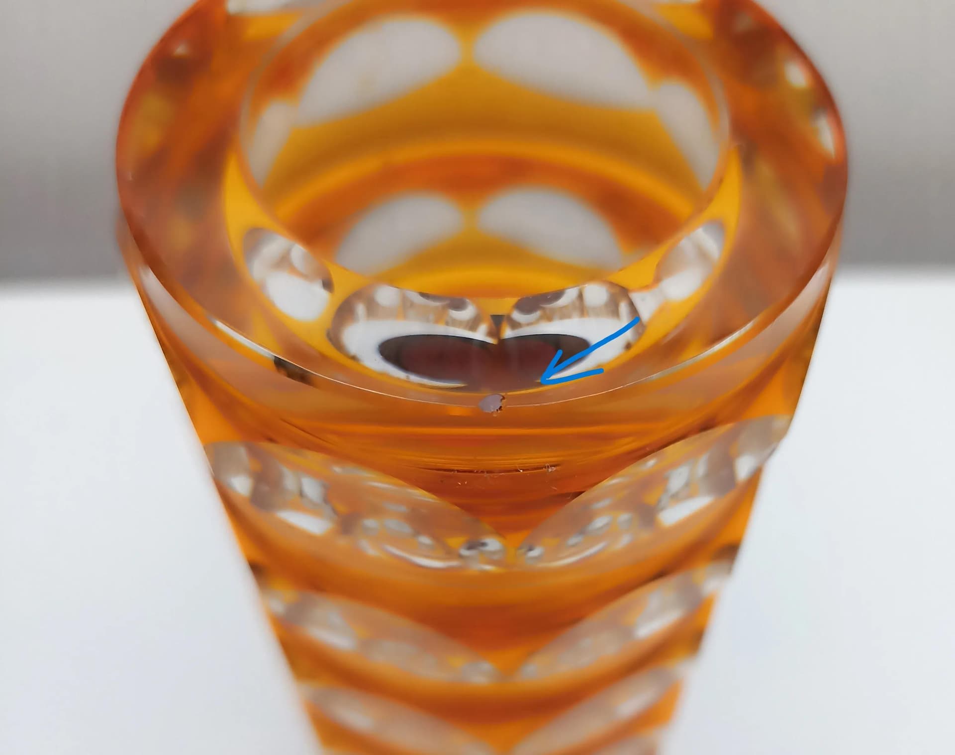 Wazon Art Deco, szkło pomarańczowy, Carl Meltzer, Czechosłowacja, lata 20. - 15264