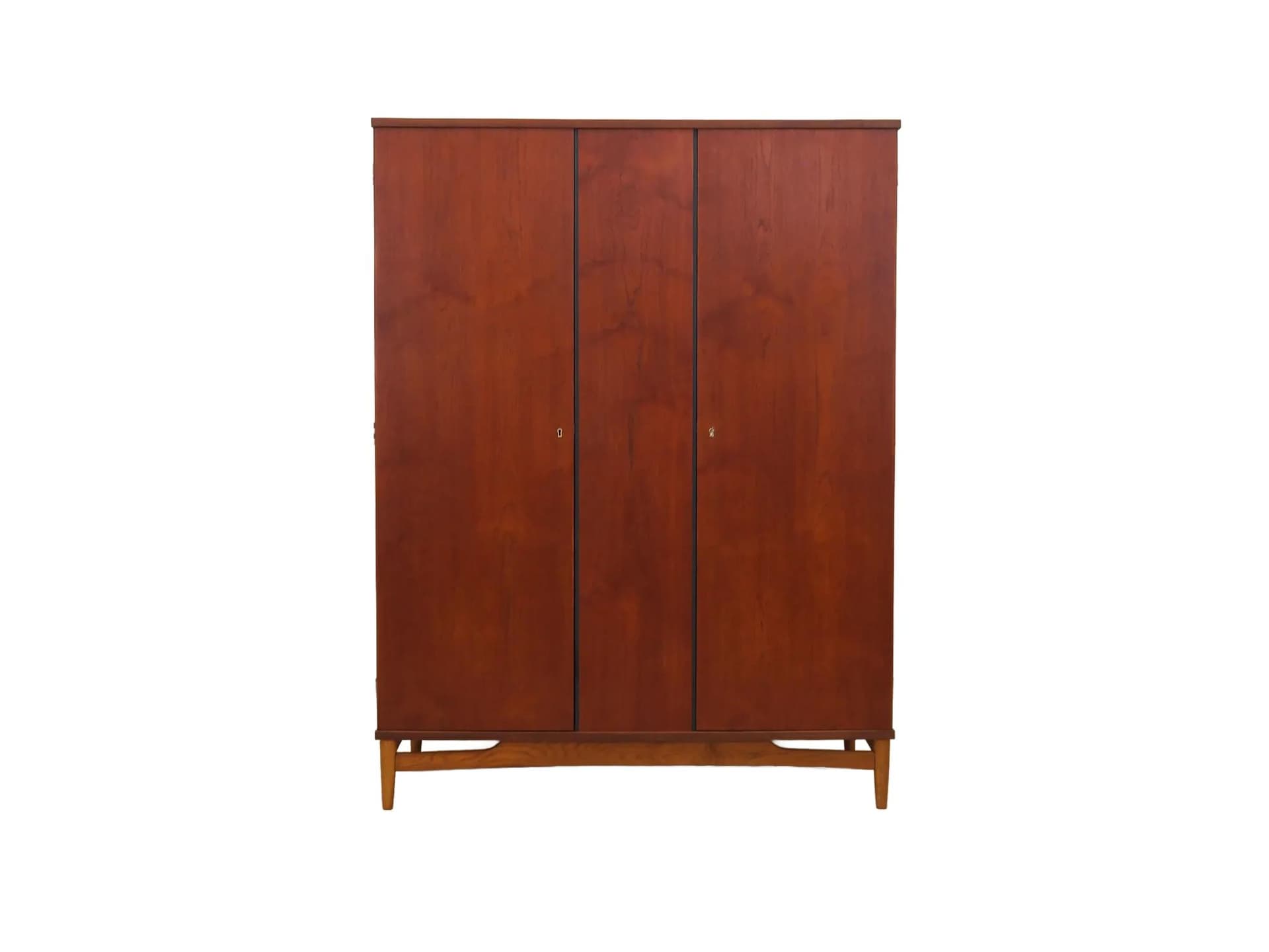 Wardrobe, orange teak, Denmark, 1960s.