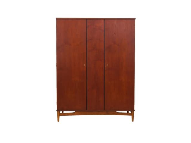 Wardrobe, orange teak, Denmark, 1960s. - DIMENSION