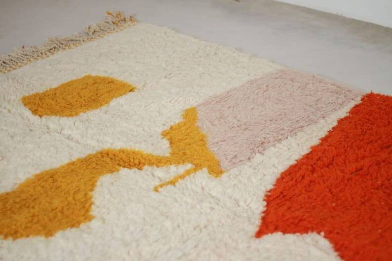 Dywan ręcznie tkany wełna 250x150 cm multikolor, Maroko - 209906