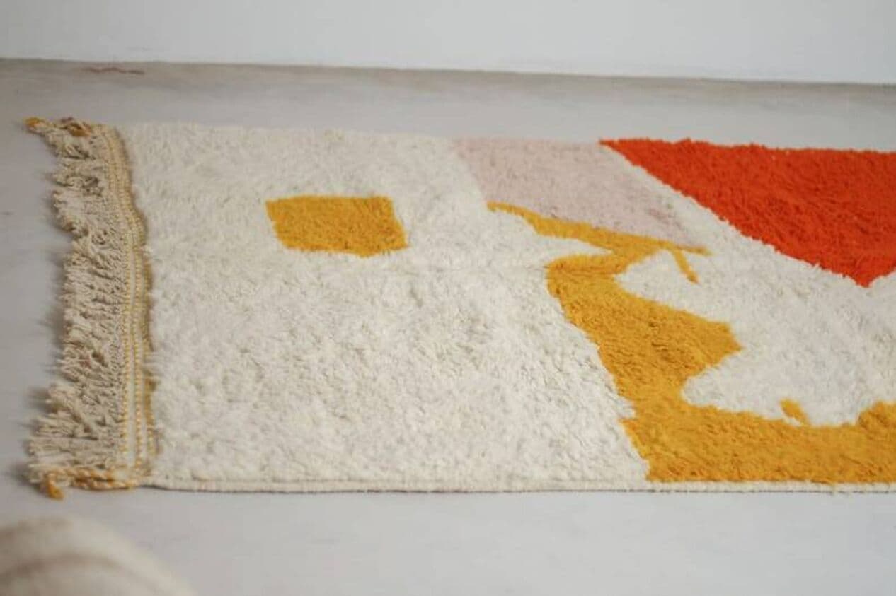 Dywan ręcznie tkany wełna 250x150 cm multikolor, Maroko - 209911