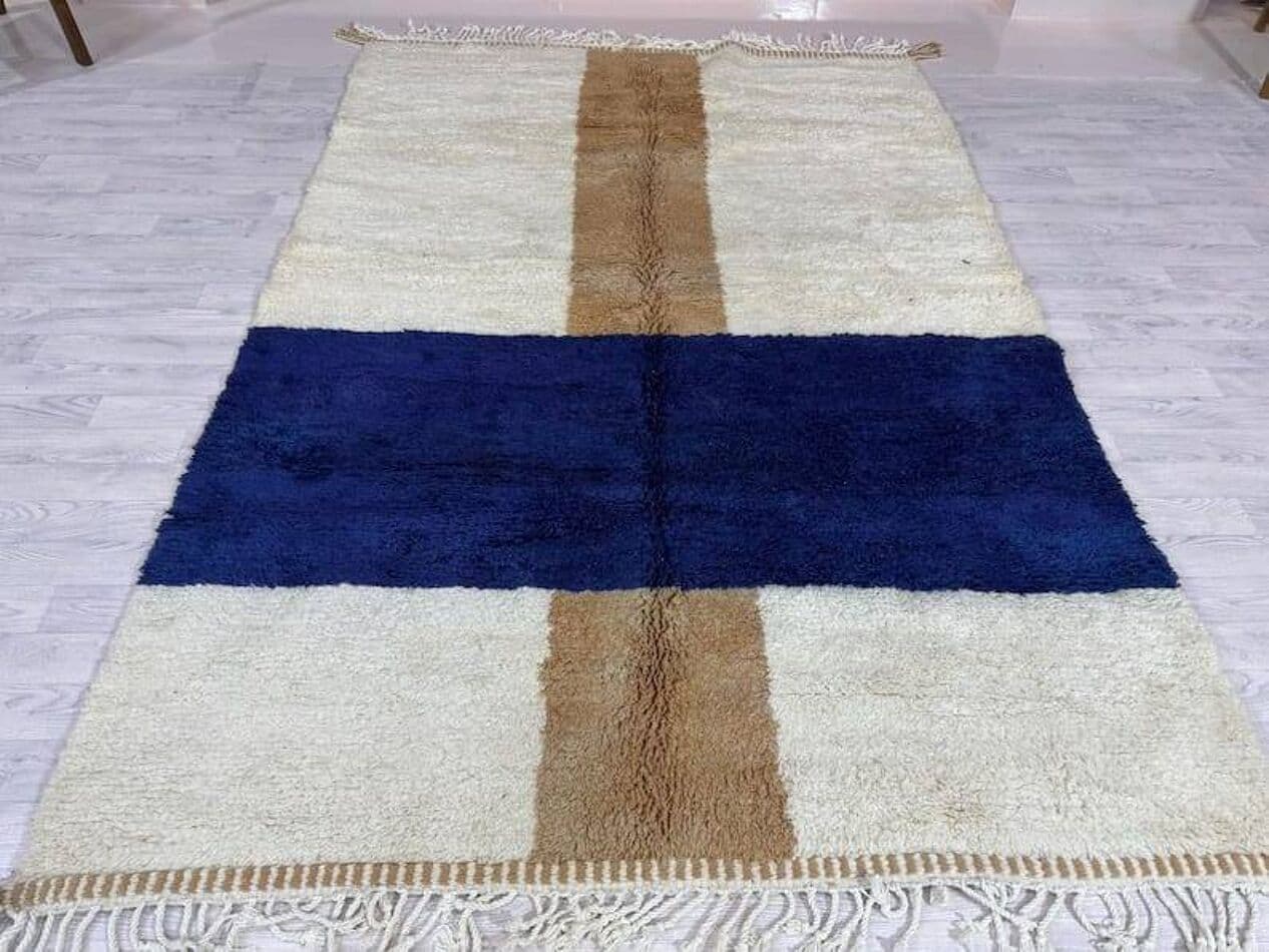 Ręcznie tkany dywan 150x250 cm, wełna, multikolor, Maroko - 209901