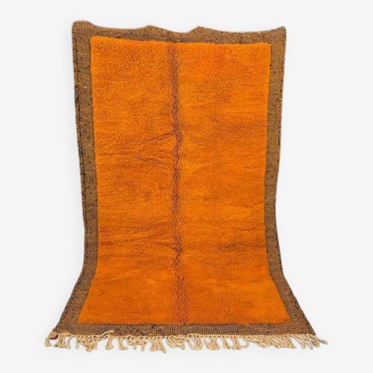 Ręcznie tkany dywan 150x250 cm, wełna, pomarańczowy, Maroko - 209891