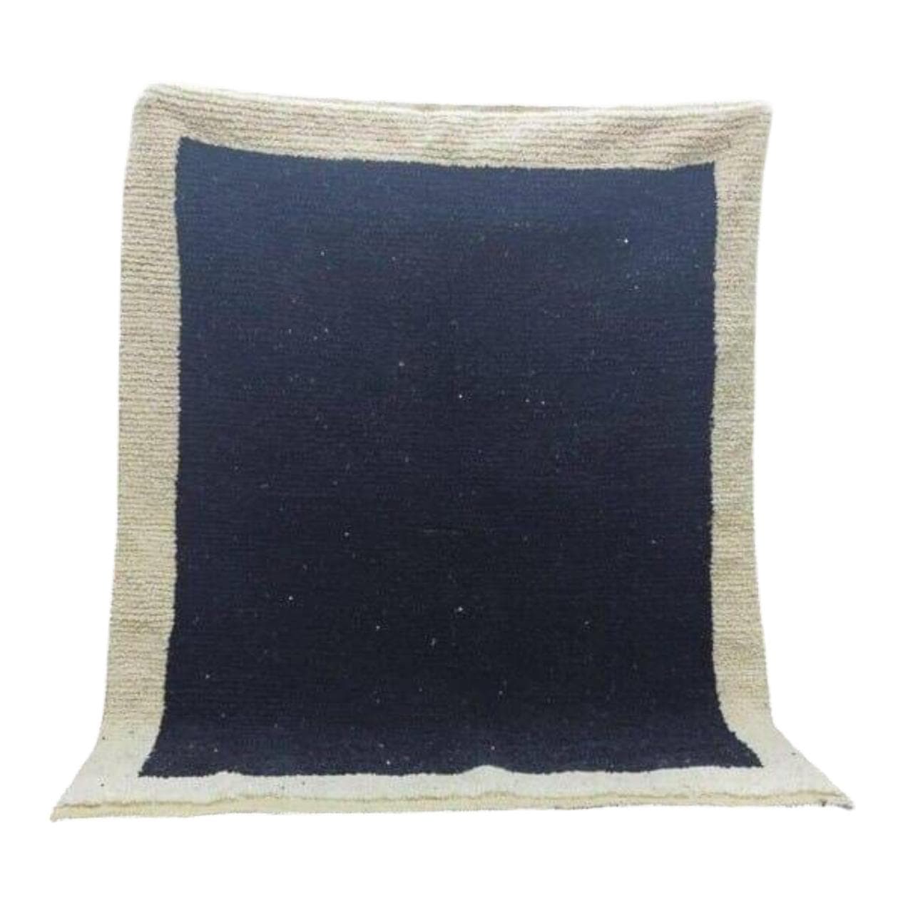 Dywan berberyjski ręcznie tkany wełna 300x200 cm czarny beżowy, Maroko