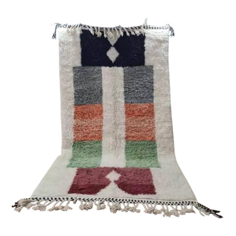 Dywan berberyjski wełniany 200x300 cm multikolor, Maroko