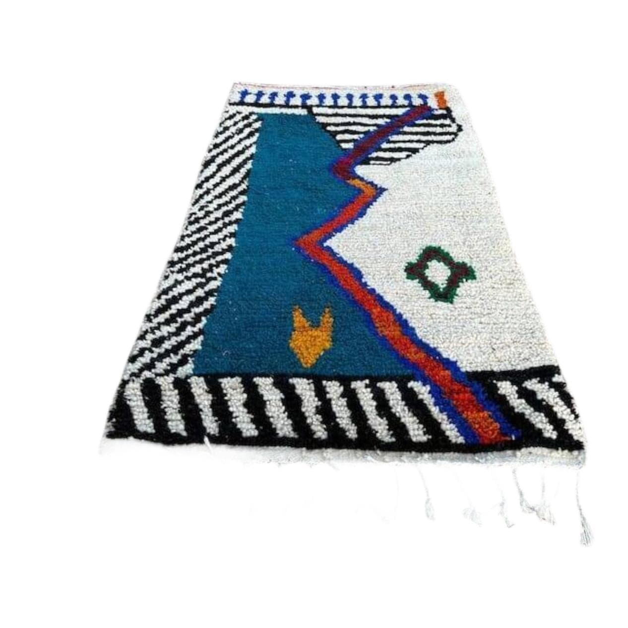 Dywan berberyjski ręcznie tkany wełna 200x300 cm multikolor, Maroko