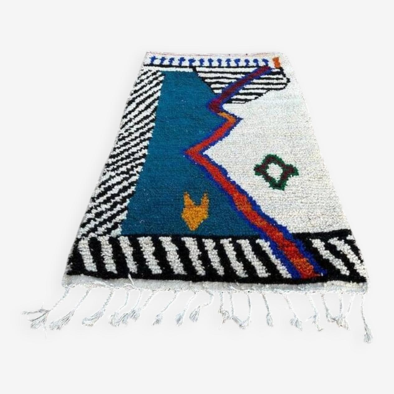 Dywan berberyjski ręcznie tkany wełna 200x300 cm multikolor, Maroko - 209800