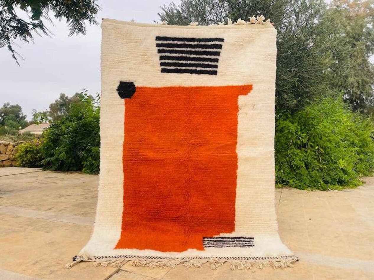 Ręcznie tkany dywan 150x250 cm, wełna, multikolor, Maroko - 209764