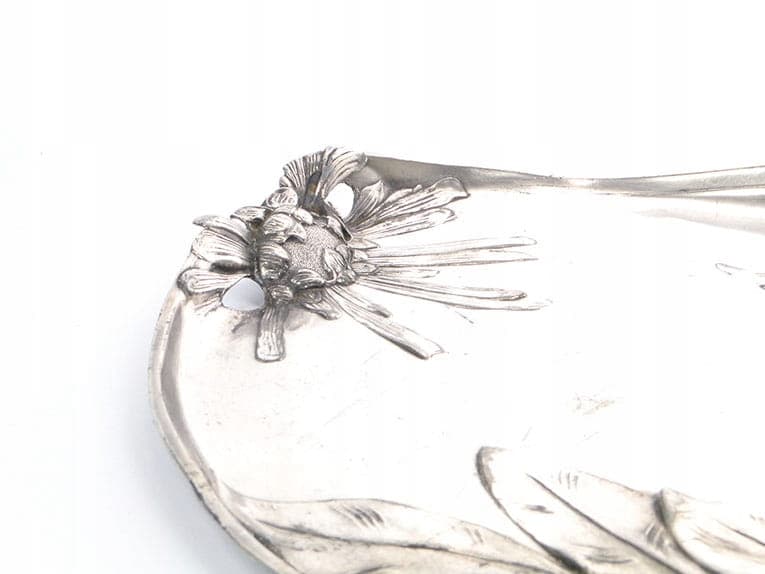 Patera secesyjna, srebro, Bracia Henneberg, Polska, początek XX w. - 210145