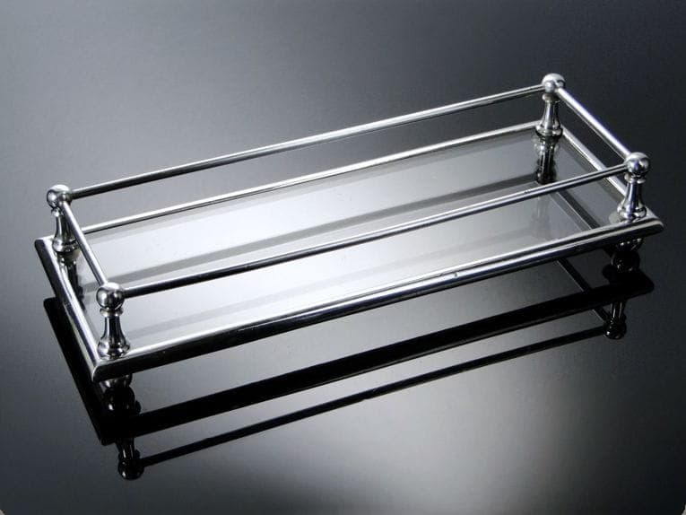 Taca Art Deco, szkło, mosiądz platerowany srebrny, Polska, lata 20. - 210212