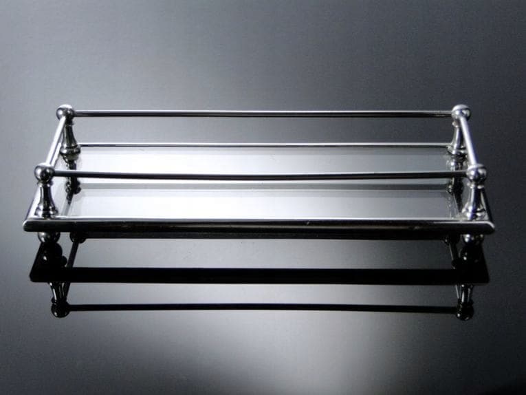 Taca Art Deco, szkło, mosiądz platerowany srebrny, Polska, lata 20. - 210210