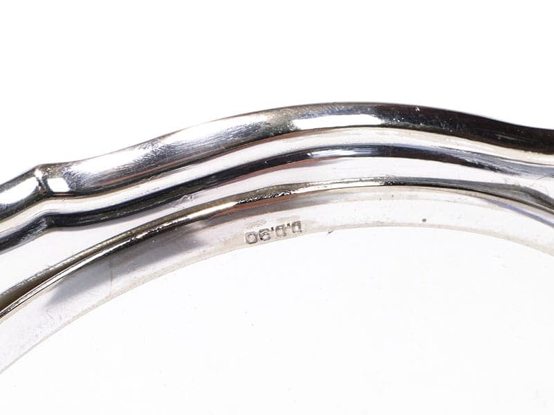 Hand Mirror Art Deco, silver glass, Denmark, 1930s. - 210228