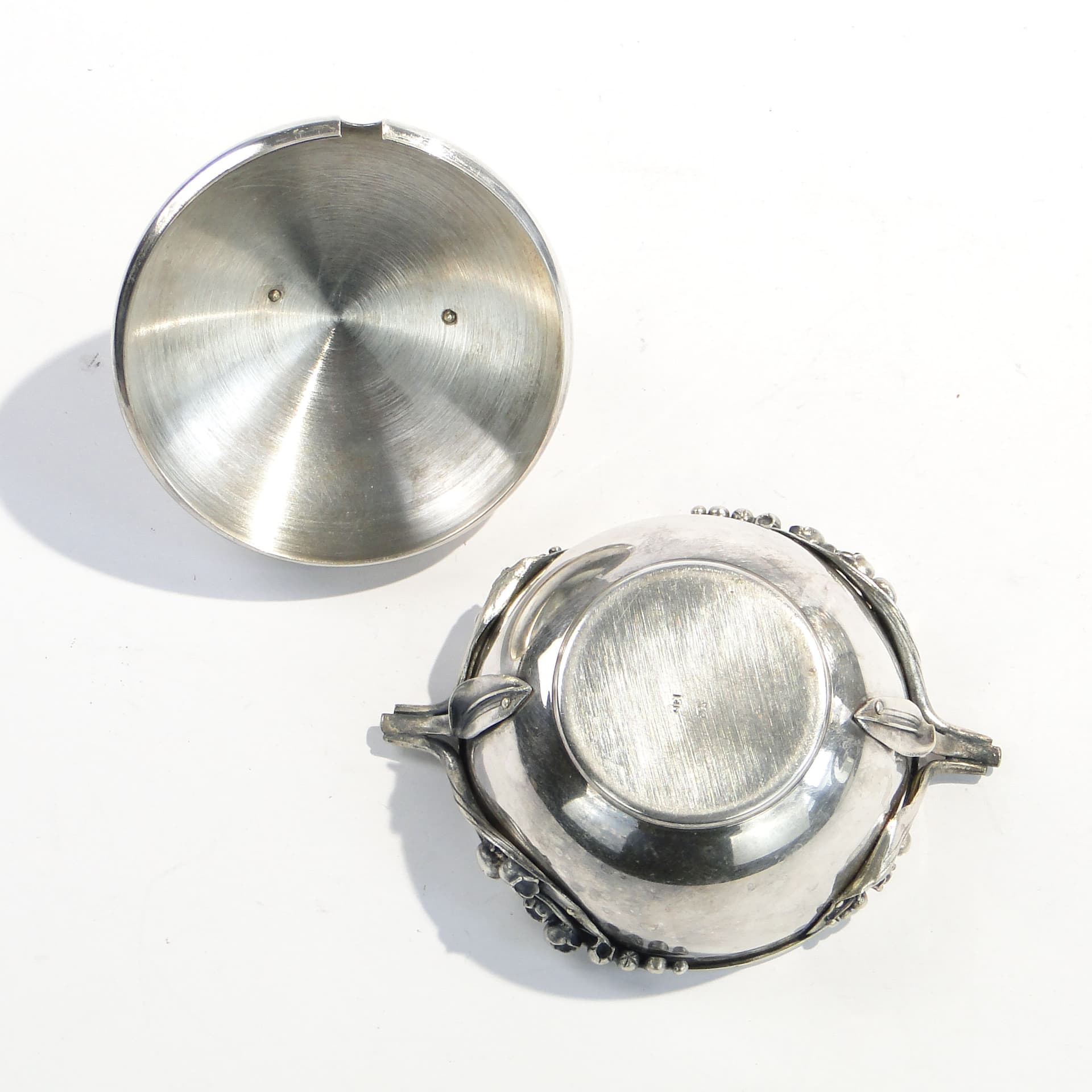 Cukierniczka Art Nouveau, srebro, Polska, lata 60. - 210240