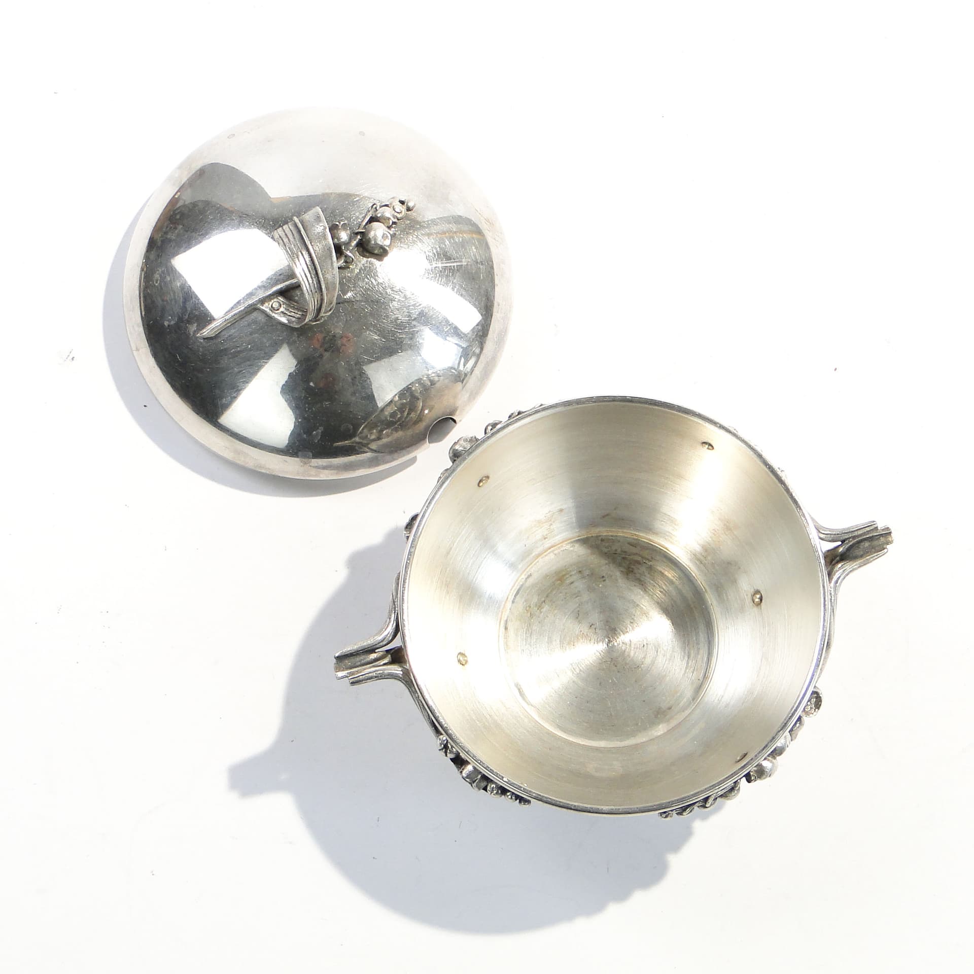 Cukierniczka Art Nouveau, srebro, Polska, lata 60. - 210239