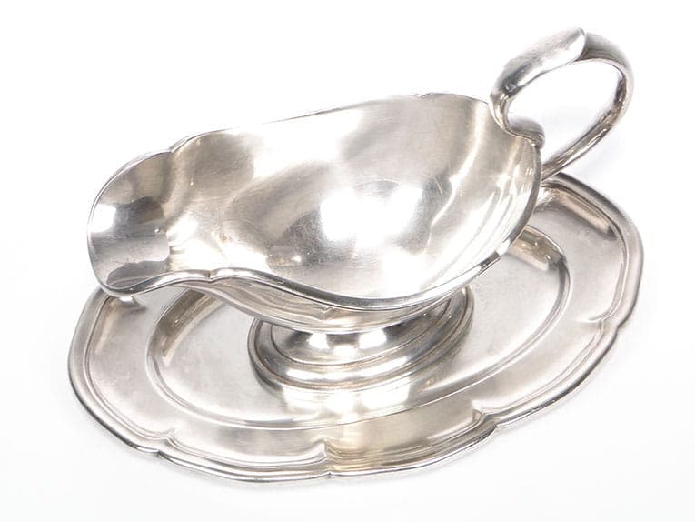 Sosjerka Art déco, srebrny metal, Krupp Berndorf, Niemcy, lata 20. - 210244