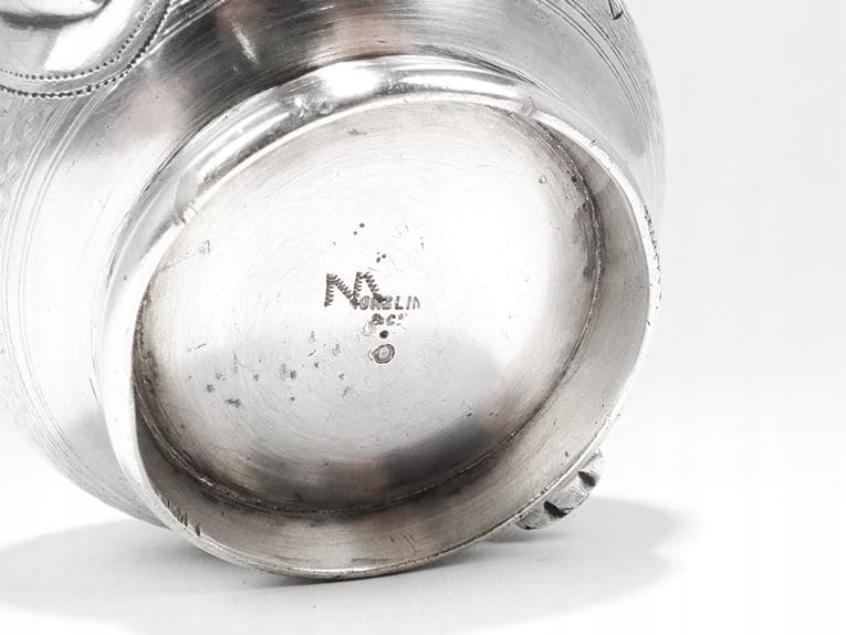 Mlecznik giloszowany, srebrny, mosiądz, Norblin & Ska., Polska, XIX w. - 210287