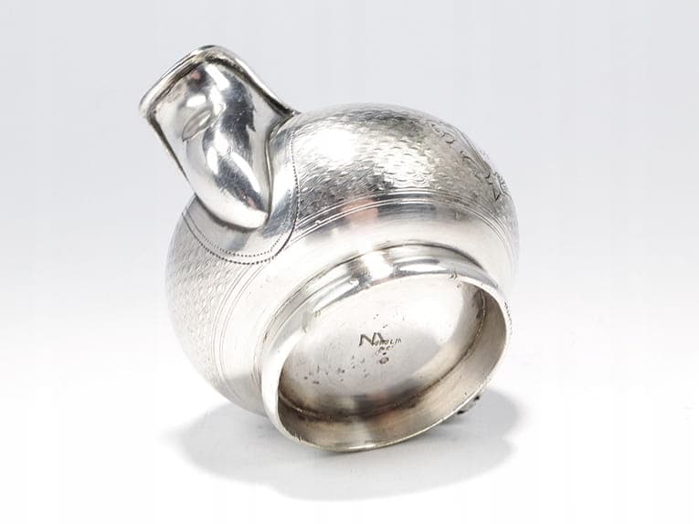 Mlecznik giloszowany, srebrny, mosiądz, Norblin & Ska., Polska, XIX w. - 210294