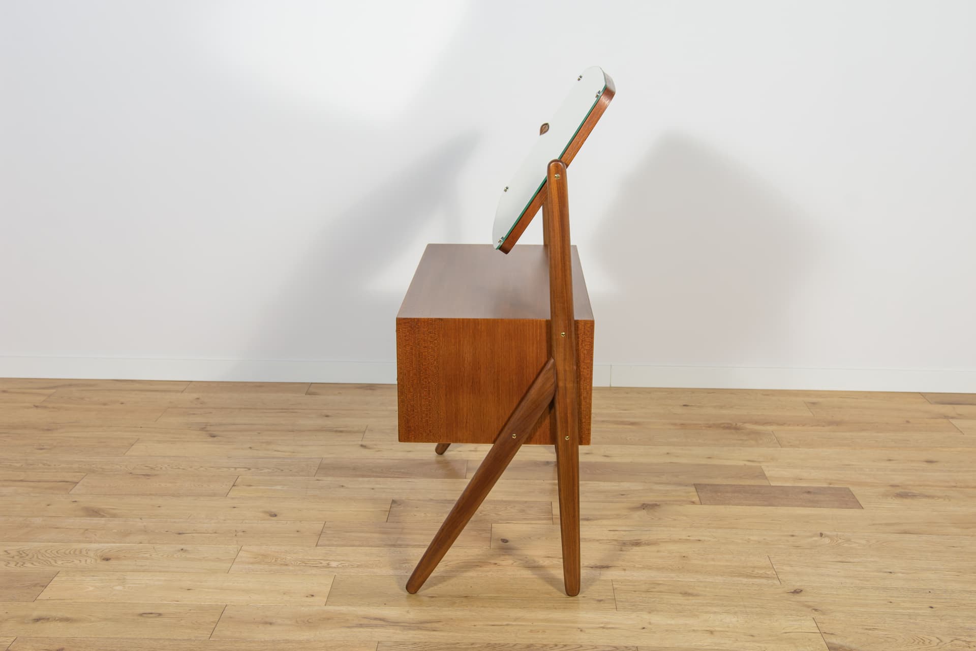 Toaletka, drewno tekowe brązowy, Ølholm Møbelfabrik, Dania, lata 60. - 210300