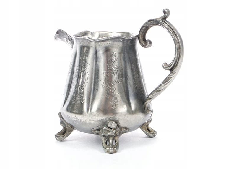 Mlecznik rococo, metal srebrny, Bracia Henneberg, Polska, XIX w. - 210314