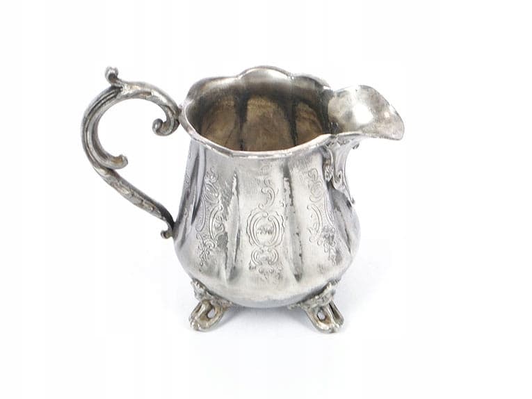 Mlecznik rococo, metal srebrny, Bracia Henneberg, Polska, XIX w. - 210316