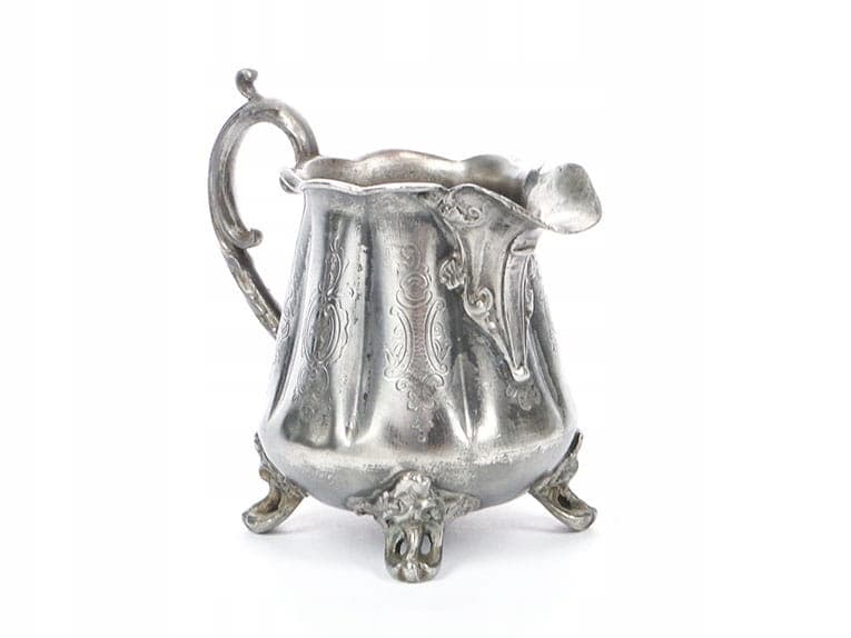 Mlecznik rococo, metal srebrny, Bracia Henneberg, Polska, XIX w. - 210313